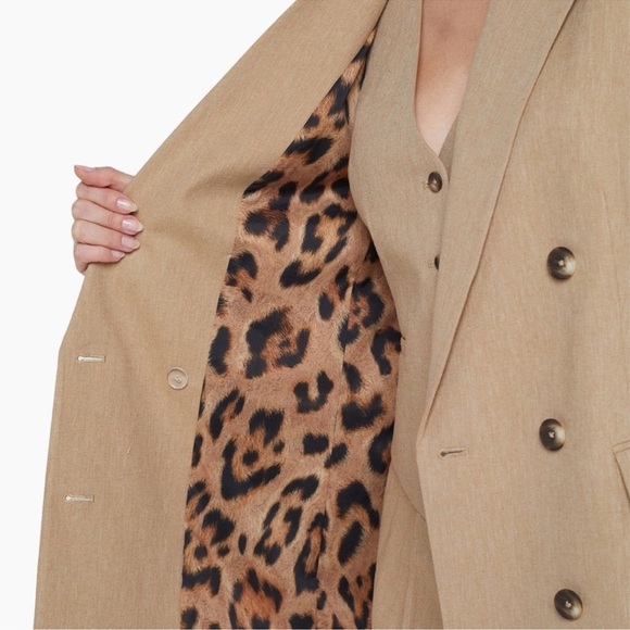 L’AGENCE Aimee Linen Blend Boyfriend Blazer - Picture 6 of 10